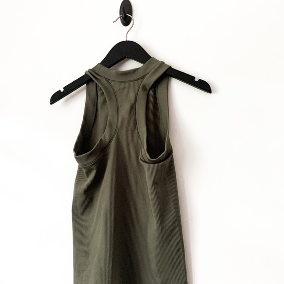 Athleta Green Mock Neck Tank Top - Picture 7 of 8